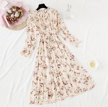 Load image into Gallery viewer, Elegant Polka Dot Women Dress Female Casual Flare Sleeve Office Chiffon Dot Print Dresses A-line Vintage Sweet Clothing Vestidos