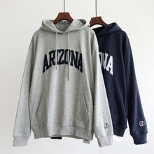 Load image into Gallery viewer, Women's Letters Patch Sweatshirt Loose Leisure Sports Autumn Students Cotton Pullover Hoodie Female