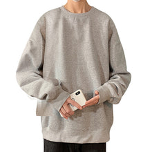 Load image into Gallery viewer, Men Sweatshirt 2020 Solid Color Spring Autumn Hoodies Causual Streetwear Clothes Round Neck Thick Warm Oversize Fashion Clothes