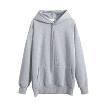 Load image into Gallery viewer, Plus Velet Soild Color Sweatshirts Women Harajuku 13 Colors Oversize Hoodie Japanese Korean Style Casual Hooded Pullover Hoody