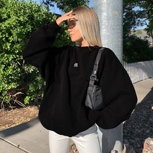 Load image into Gallery viewer, winter streetwear women clothes plus size sweatshirt women embroidery M long sleeve oversize harajuku hoodie Pullovers tops