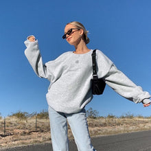 Load image into Gallery viewer, winter streetwear women clothes plus size sweatshirt women embroidery M long sleeve oversize harajuku hoodie Pullovers tops