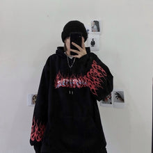 Load image into Gallery viewer, print long sleeve Pullovers oversized harajuku hoodie plus size winter clothes sweatshirt women korean style streetwear tops