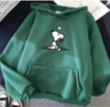 Load image into Gallery viewer, Fashion Harajuku Autumn Hoodies Women Flower Cartoon Printed Loose Korean Hooded Sweatshirt Streetwear Long Sleeve Pullovers