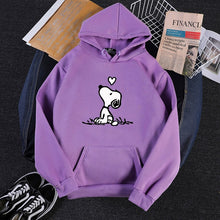 Load image into Gallery viewer, Fashion Harajuku Autumn Hoodies Women Flower Cartoon Printed Loose Korean Hooded Sweatshirt Streetwear Long Sleeve Pullovers