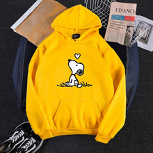 Load image into Gallery viewer, Fashion Harajuku Autumn Hoodies Women Flower Cartoon Printed Loose Korean Hooded Sweatshirt Streetwear Long Sleeve Pullovers