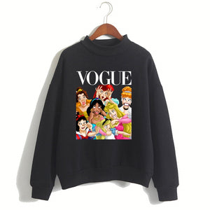 Women Princess Vogue Harajuku Luxury Brand Hoodies Female Social Kpop Hoodies & Sweatshirts Christmas Black Friday Gift