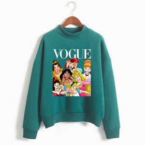 Women Princess Vogue Harajuku Luxury Brand Hoodies Female Social Kpop Hoodies & Sweatshirts Christmas Black Friday Gift