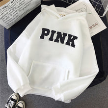 Load image into Gallery viewer, Harajuku Letter Print Pink Hoodie Love Pink Secret Hoodie Women&#39;s Aesthetic Vegan Feminist Loose Women&#39;s Hoodie Pullover
