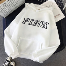 Load image into Gallery viewer, Harajuku Letter Print Pink Hoodie Love Pink Secret Hoodie Women&#39;s Aesthetic Vegan Feminist Loose Women&#39;s Hoodie Pullover
