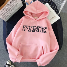 Load image into Gallery viewer, Harajuku Letter Print Pink Hoodie Love Pink Secret Hoodie Women&#39;s Aesthetic Vegan Feminist Loose Women&#39;s Hoodie Pullover
