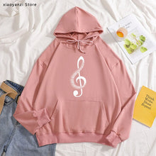 Load image into Gallery viewer, Fashion Ultra Music Festival Clothes Woman loose hoodies Funny Printing Music Note sweatshirts for Women High Quality pullovers
