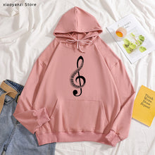 Load image into Gallery viewer, Fashion Ultra Music Festival Clothes Woman loose hoodies Funny Printing Music Note sweatshirts for Women High Quality pullovers
