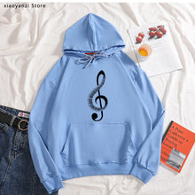 Load image into Gallery viewer, Fashion Ultra Music Festival Clothes Woman loose hoodies Funny Printing Music Note sweatshirts for Women High Quality pullovers
