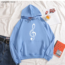 Load image into Gallery viewer, Fashion Ultra Music Festival Clothes Woman loose hoodies Funny Printing Music Note sweatshirts for Women High Quality pullovers
