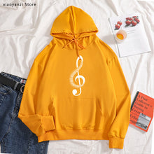 Load image into Gallery viewer, Fashion Ultra Music Festival Clothes Woman loose hoodies Funny Printing Music Note sweatshirts for Women High Quality pullovers
