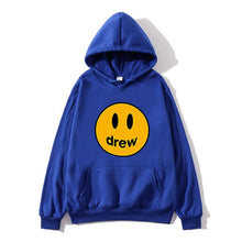 Load image into Gallery viewer, NEW Fashion Hoodie Men Justin Bieber The Drew House Smile Face Print Women Men Hoodies Sweatshirts Hip Hop Pullover Winter Fleec
