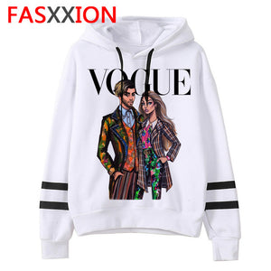 vogue Sweatshirt women fashion ulzzang Graphic Hoodies harajuku aesthetic ulzzang female Oversized streetwear korean funny hood