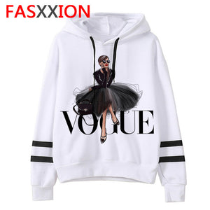 vogue Sweatshirt women fashion ulzzang Graphic Hoodies harajuku aesthetic ulzzang female Oversized streetwear korean funny hood