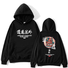 Load image into Gallery viewer, Brand New Designer Japanese Chinese Style Hoodies Streetwear Sweatshirt Hip Hop Evil Devil Printed Cotton Men Hip Hop Streetwear
