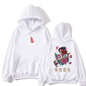 Brand New Designer Japanese Chinese Style Hoodies Streetwear Sweatshirt Hip Hop Evil Devil Printed Cotton Men Hip Hop Streetwear