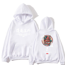 Load image into Gallery viewer, Brand New Designer Japanese Chinese Style Hoodies Streetwear Sweatshirt Hip Hop Evil Devil Printed Cotton Men Hip Hop Streetwear
