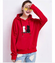 Load image into Gallery viewer, Winter Pullover Sweatshirts Women Cat Kawaii Poleron Mujer 2020 Kangaroo Pocket Hoodie School Korean Streetwear Oversized Hoodie
