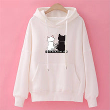 Load image into Gallery viewer, Winter Pullover Sweatshirts Women Cat Kawaii Poleron Mujer 2020 Kangaroo Pocket Hoodie School Korean Streetwear Oversized Hoodie
