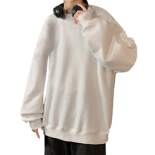 Load image into Gallery viewer, Men Sweatshirt 2020 Solid Color Spring Autumn Hoodies Causual Streetwear Clothes Round Neck Thick Warm Oversize Fashion Clothes
