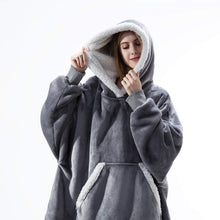 Load image into Gallery viewer, Oversized Hoodies Sweatshirt Women Winter Hoodies Fleece Giant TV Blanket With Sleeves Pullover Oversize Women Hoody Sweatshirts
