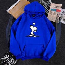 Load image into Gallery viewer, Fashion Harajuku Autumn Hoodies Women Flower Cartoon Printed Loose Korean Hooded Sweatshirt Streetwear Long Sleeve Pullovers
