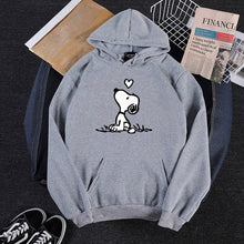 Load image into Gallery viewer, Fashion Harajuku Autumn Hoodies Women Flower Cartoon Printed Loose Korean Hooded Sweatshirt Streetwear Long Sleeve Pullovers
