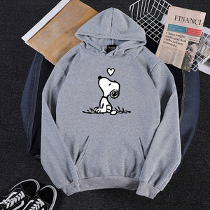 Fashion Harajuku Autumn Hoodies Women Flower Cartoon Printed Loose Korean Hooded Sweatshirt Streetwear Long Sleeve Pullovers