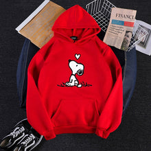 Load image into Gallery viewer, Fashion Harajuku Autumn Hoodies Women Flower Cartoon Printed Loose Korean Hooded Sweatshirt Streetwear Long Sleeve Pullovers
