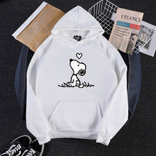 Load image into Gallery viewer, Fashion Harajuku Autumn Hoodies Women Flower Cartoon Printed Loose Korean Hooded Sweatshirt Streetwear Long Sleeve Pullovers
