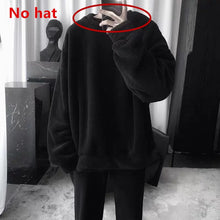 Load image into Gallery viewer, Autumn Winter Coats Soild Sweet Hooded Women Harajuku Loose Casual Warm Hoodies Ladies Fleece Flannel Pullover Female Sweatshirt
